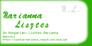 marianna lisztes business card